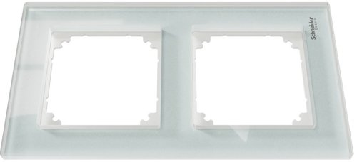 Рамка универсальная Schneider Electric Merten M-Elegance 2-м. стекло белый кристалл картинка